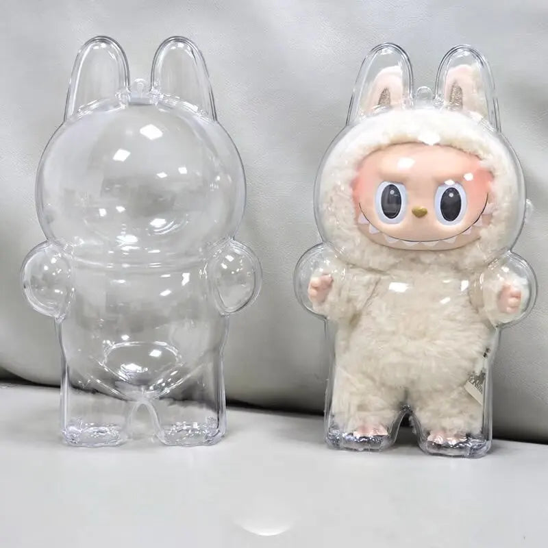 🧸 Labubu Carry-On Case – Clear, Portable🔒