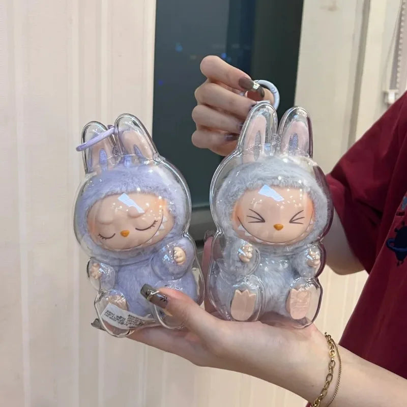 🧸 Labubu Carry-On Case – Clear, Portable🔒